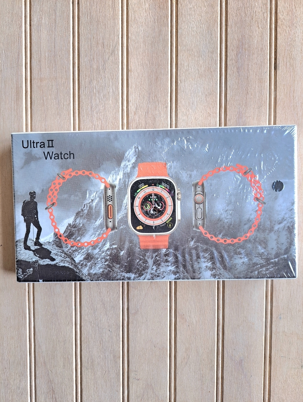 New Ultra II Smart Watch Orange Sport Band Sealed in Box Stylish Fitness Sporty